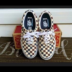 Vans era pro checked maroon navy lace up 7.5 men’s